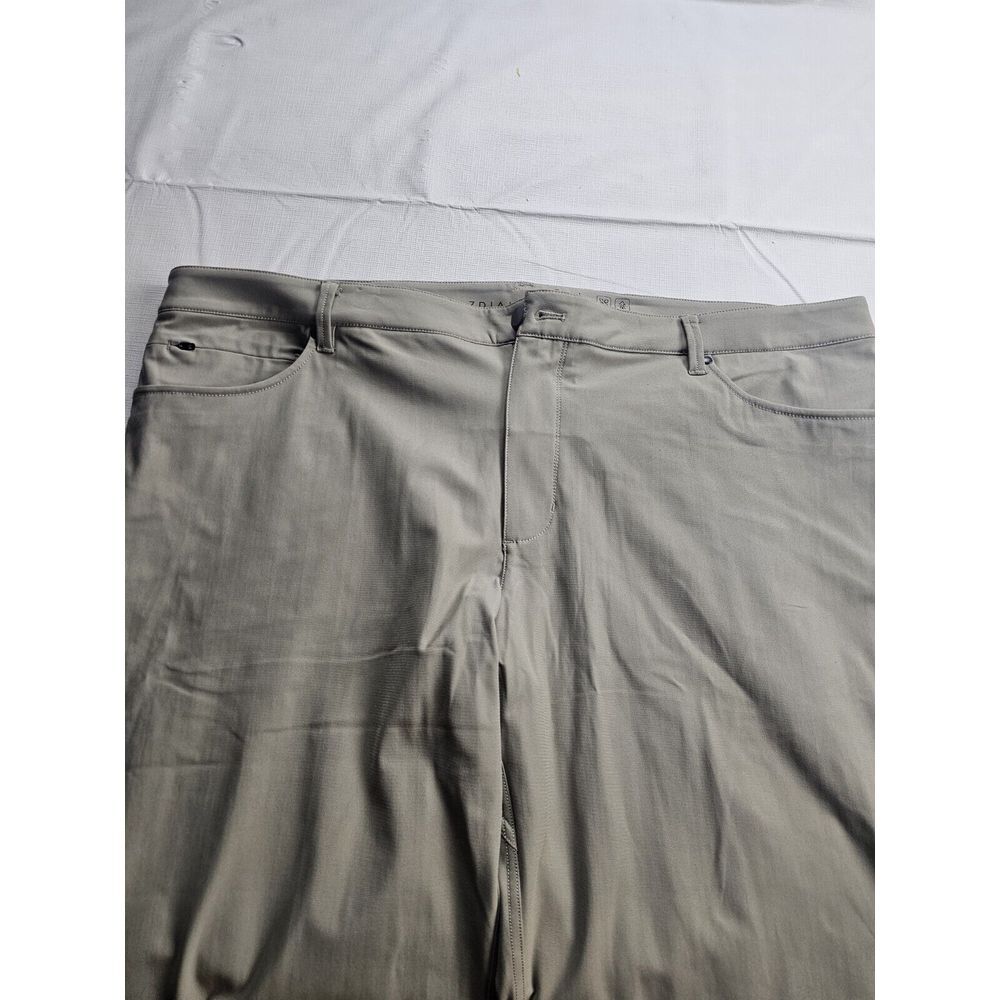 7 Diamonds Pants Mens 42x30 Beige Infinity Chino‎ Slim Fit Stretch Performance
